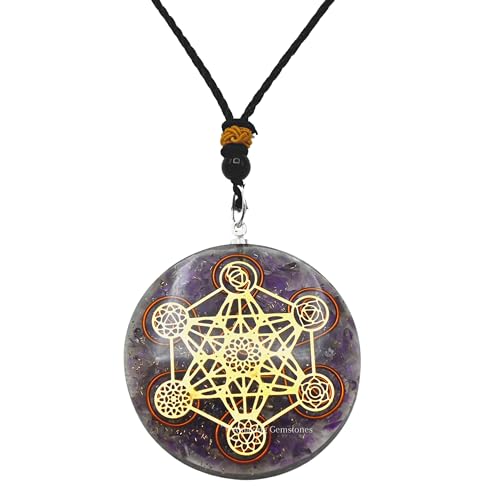 Pendentif Orgone améthyste contre le stress et pour l'équilibre énergétique