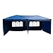 Polar Aurora 10' X 20' Easy Pop up Canopy Party Tent Outdoor Patio Wedding Party Tent Folding Waterproof w/ 4 Removable Sidewalls and Portable Bag -Blue