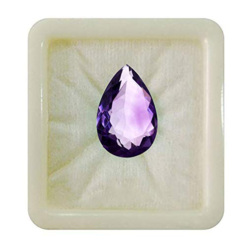 JewelryOnClick Original Certified Amethyst Gemstone 8.25 Ratti 7.5 Carat Jamunia ...