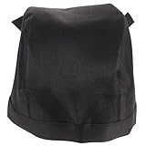 GALPADA Fashion Chef Turban Hat Ribbon Ribbon Design for Cooks and Bakers Soft Canvas Material Unisex Culinary Headwear for Kitchen and Catering Events Black