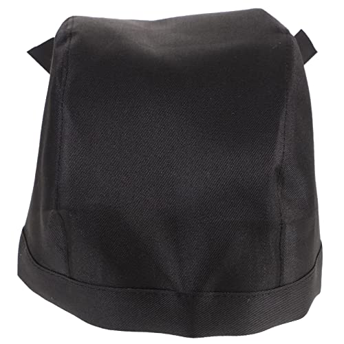 GALPADA Fashion Chef Turban Hat Ribbon Ribbon Design for Cooks and Bakers Soft Canvas Material Unisex Culinary Headwear for Kitchen and Catering Events Black