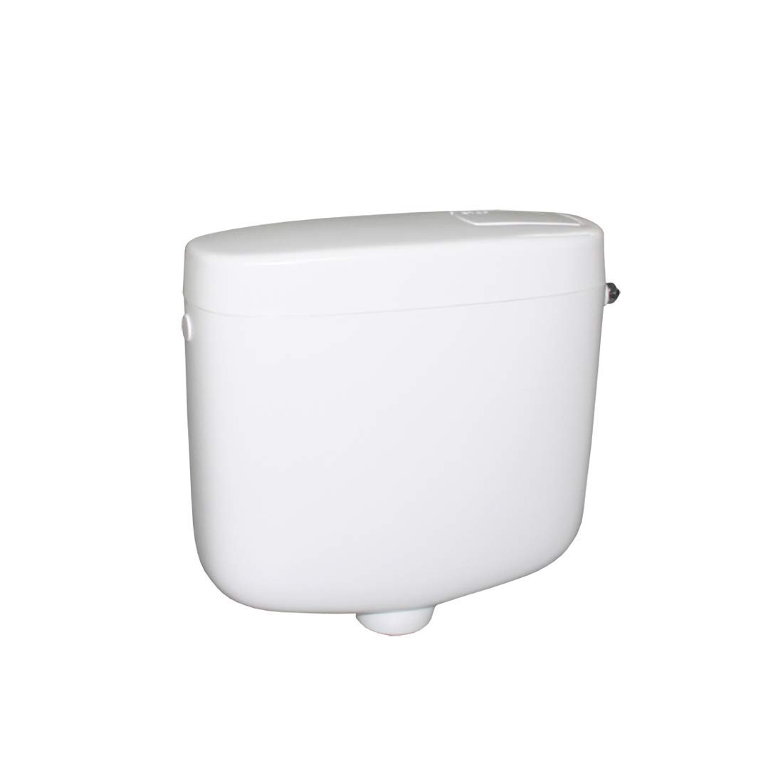 SANIT Cisterna 936 91.601.01..0000 (capacidad de descarga 6 litros, suspensión baja, con tecnología Start-Stopp, color blanco alpino, con válvula angular G 1/2, tubo de conexión cromado)