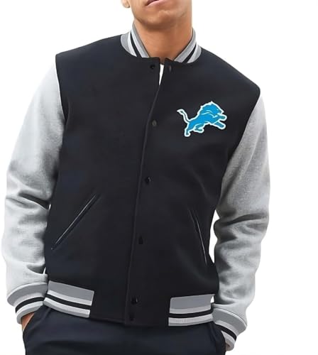 New Men's Axel Foley Detroit Beverly Hills Cop Jacket | Eddie Murphy Lions Varsity Bomber Baseball Jacket For Men - Main Image