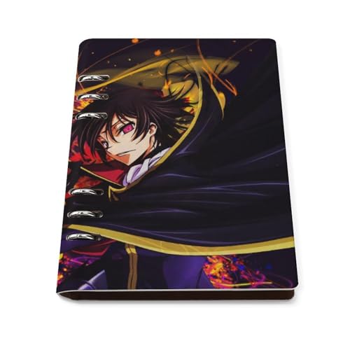 ノート コードギアス 反逆のルルーシュ メモ帳 バインダーノート A5 6穴 90枚 てちょう ハードカバー メモ ンダー A5サイズ 横罫線 ??本 文房具 オフィス用品 ルーズリーフ 学生 キャンパス おしゃれ プレゼント 贈り物