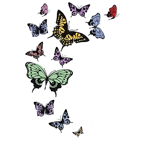 Threetols CS-SJ-210803-12 BUTTERFLY Butterfly Clear Stamps Crafts Butterflies Background thumb #2