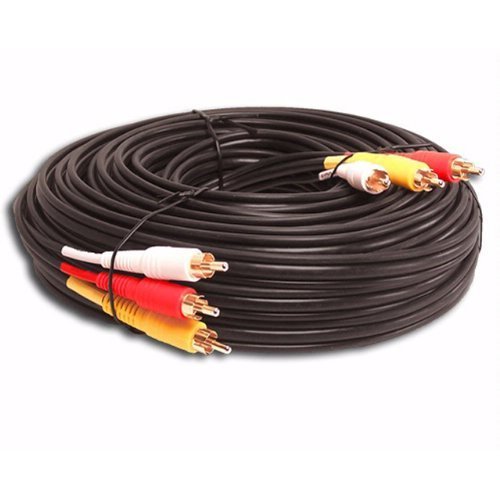 3 RCA Gold Audio Video Composite Cable (25ft) image 2