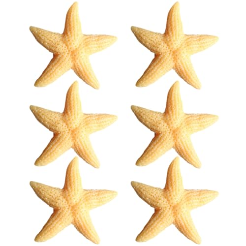 EXCEART Imanes de Nevera Creativos de Estrella de Mar, 6 Piezas