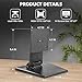 WEARSON Low Profile Monitor Stand - Foldable Touch Monitor MINI PC Stand Compatible with VESA 75x75 and 100x100mm Monitor Mounts For Kiosk,AIO Monitor Base Adjustable Folding Flat