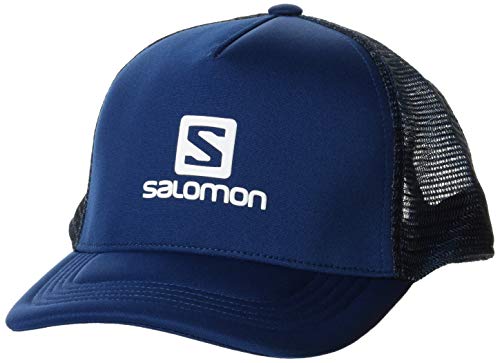 SALOMON Summer Logo Cap Gorra, Hombre, Poseidon/ao, Talla Única