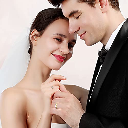 Gifts for Couples Personalized Promise Rings for Couples Engagement Bands Rings for Him and Her Custom Couples Rings Set Matching Rings2