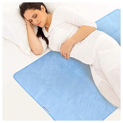 Bed Pads for Incontinence Washable(34" × 52"), Reusable Waterproof Bed Underpads with Non-Slip Back for Adults, Kids, Women or Pets, Blue