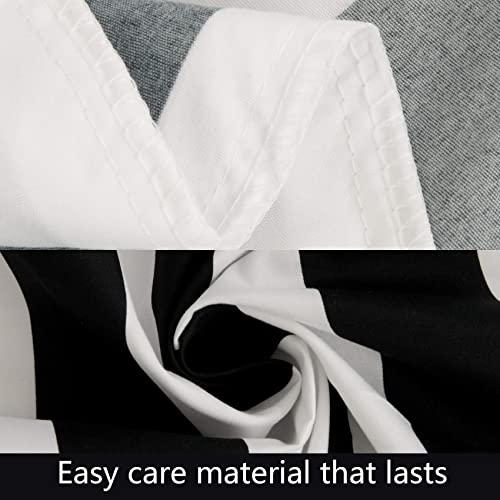 Ntbay 100% Brushed Microfiber Striped Fitted Crib Sheet, Super Soft And Cozy 28X52 Black And White Crib Sheet For Standard Crib And Toddler Mattresses, Boys, Girls, Unisex, 28X52 Inches #TOP1