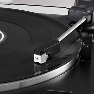 Audio-Technica AT-LP60X-BK Fully Automatic Belt-Drive Stereo Turntable, Black, Hi-Fidelity, Plays 33-1/3 and 45 RPM Vinyl Records, Dust Cover, Anti-Resonance, Die-Cast Aluminum Platter — photo 6 of 6