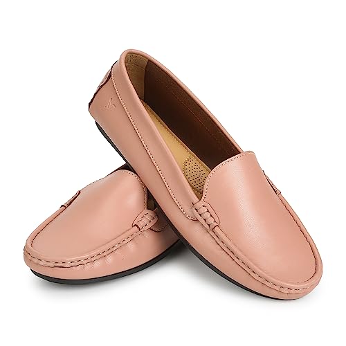 Image of YOHO Bliss Comfortable Slip On Formal Loafer for Women | Stylish Fashion Moccasins Range | Cushioned Footbed Finish | Flexible | Style & All-Purpose | Formal Office Wear Shoe