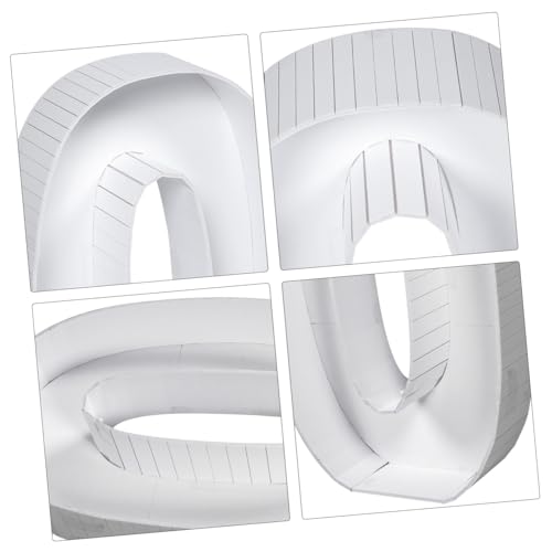 Boîte à Ballons Numéro 0 en PS Rigide Blanc pour Décors Durables - 3