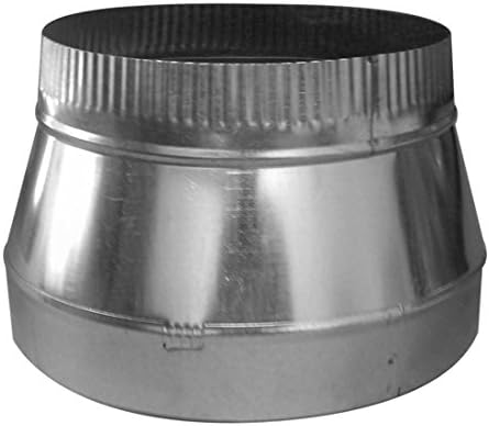 10 x 8 Duct Reducer, Single Wall Galvanized Metal Fitting HVAC