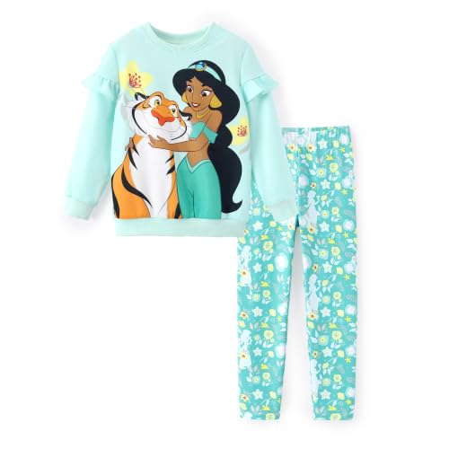 Image of Disney Girls Clothes Long Sleeve Sweatshirt Leggings Outfit 2 Piece Set