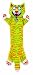 Bamboo Pet DAM660344 Fat Cat Strapping Flip-Flop Yankers Pet Toy,Assorted colors