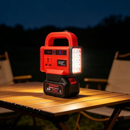 Onduleur solaire pour le camping multifonction avec lampe extérieure LED