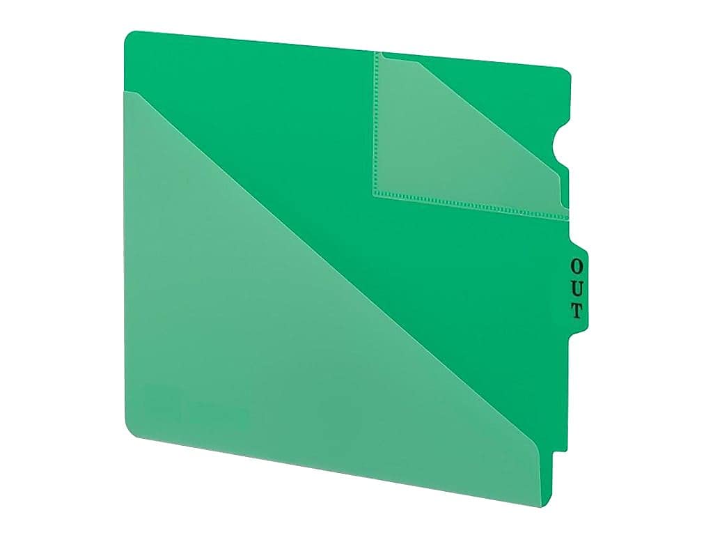Amazon.com : Smead End Tab Poly Out Guide, Two-Pocket Style