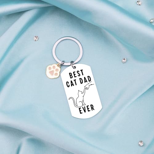 Aisity Cat Dad Gifts For Cat Daddy Cute Cat Gifts For Cat Lovers Cat Themed Cat Gifts For Men Dad Key Chain Best Cat Dad Ever Gifts For Dad Personalized Keychain For Dad Birthday Christmas Stocking Stuffers thumb #1