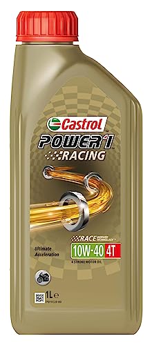 Castrol POWER1 Racing 4T 10W-40 Aceite de Moto 1L, Versión actual