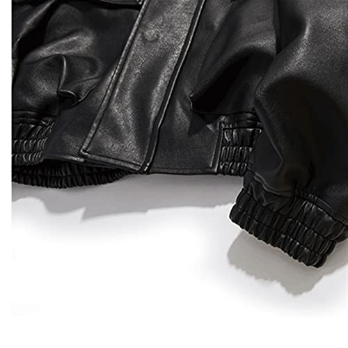 CHUNYU Lederen jas multi-pocket casual losse jas herfst en winter jas Amerikaanse retro - Image 8