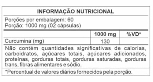 Curcuma 500mg, Açafrão da Terra, Life One, 120 Cápsulas
