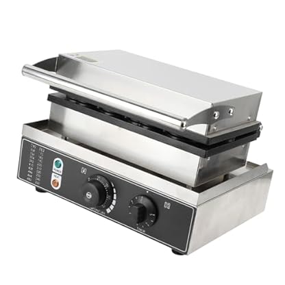 SIXRUN 1550 W Kommerzielles Waffeleisen, Antihaftbeschichtet, Doppelseitige Heizung, Maishund-Waffeleisenmaschine, Machen Sie Seltsam Geformte Waffeln für Restaurantpartys, – Bild 5