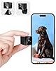 javiscam Mini Spy Camera 4K Hidden Camera with Night Vision WiFi Indoor Security Cam with Motion Detection/Cloud&SD Storage/Built-in Battery/Real-Time Video for Home Nanny Cameras