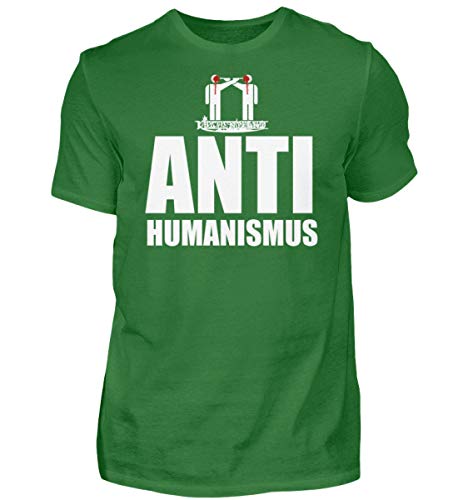 T-shirt anti-humanisme vert Kirchenbrand avec coupe ajustée homme S