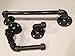 25 Home Decor Complete Bathroom Set of Industrial Black Pipe with Toilet Paper Holder, Rack, and 14