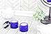 Cornucopia 1-Ounce Cobalt Glass Jars (12-Pack); Little Straight-Sided Cosmetic Containers for Aromatherapy, Balms, & Lotions, 2-Tablespoon Capacity