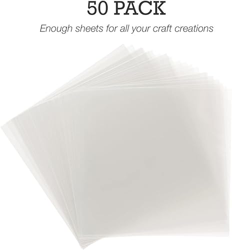 Miniatura 8 de Samsill Paquete de 25 hojas de plástico transparente de 12 x 12 pulgadas de 0.007 pulgadas compatibles con Cricut, plantillas, tarjetas, diarios,
