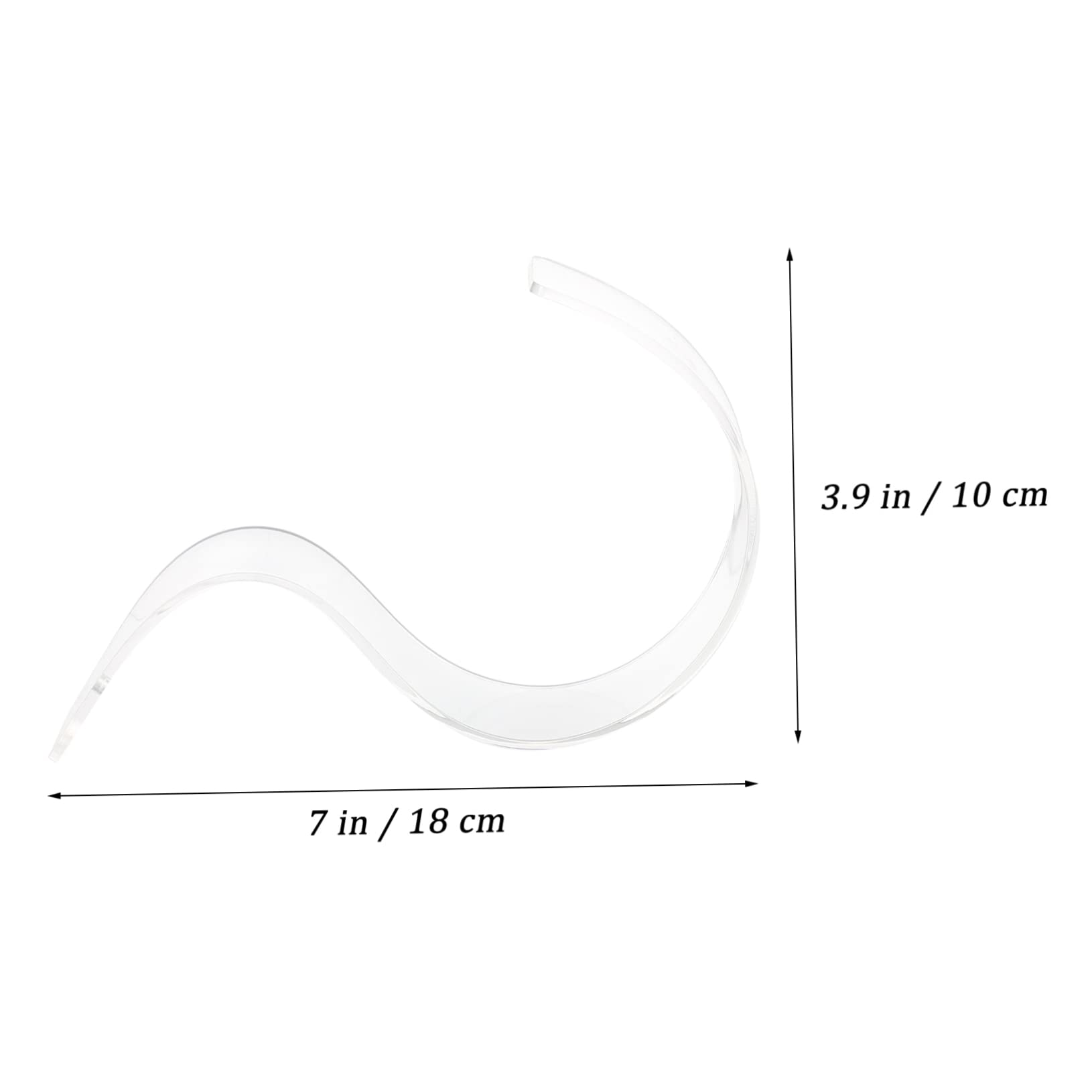 Ciieeo 1set Acrylic Belt Display Stand Transparent Belt Rack Holder for Closet Organization for Shops and Stores 2pcs