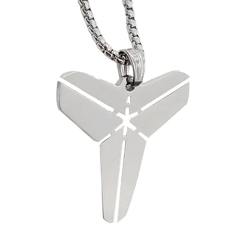 Oudenmary Kobe Memorial Sport Pendant Jewelry With Blue Box For Men Boy Gifts, Stainless Steel Chain Basketball Necklace #TOP23