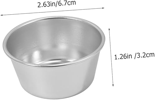 Miniatura 7 de Hemoton Conjuntos de moldes de pudín antiadherentes para hornear tazas para muffins, pudín reutilizable para PC del hogar
