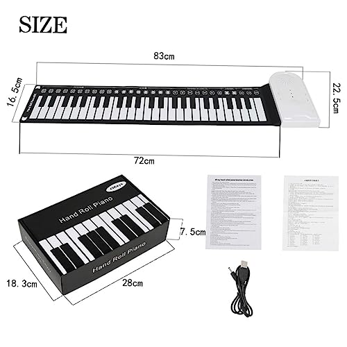 BESTonZON oud instrument portable piano portatif piano pour débutant piano numérique piano à clavier enroulable piano enroulable électronique pliant Silicone respectueux de l’environnement - Les Beatles, Paul McCartney, John Lennon, RIngo Starr, George Harrison BESTonZON oud instrument portable piano portatif piano pour débutant piano numérique piano à clavier enroulable piano enroulable électronique pliant Silicone respectueux de l'environnement – Image 3
