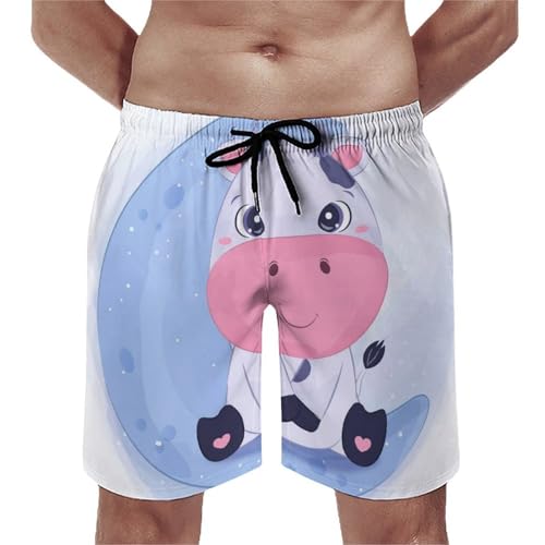 Swim shorts homme vache adorable et maillot de bain de plage léger