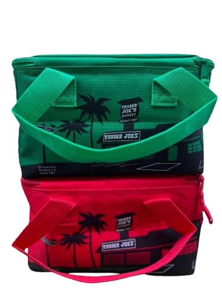 COMD☆JUICE BAG MINI Amazon.com: Set of 2 Trader Joe's Mini Insulated Tote Bag