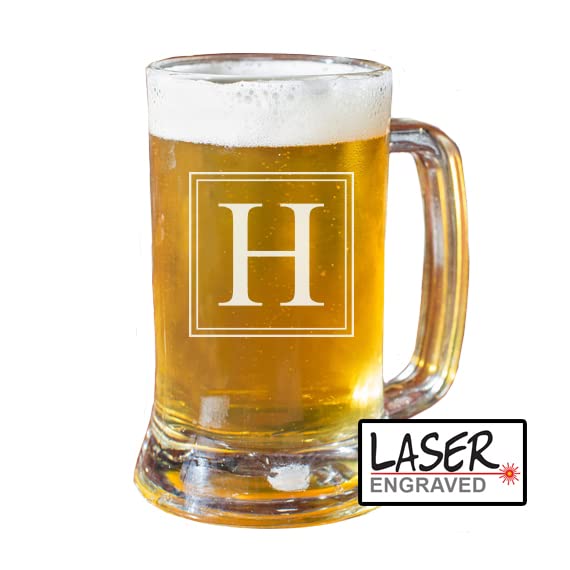 Personalized Beer Mug, Engraved Beer Glass, Gift for Men, Dad, Gift for Boyfriend, Husband, Custom Beer Mugs, Groomsmen Gift, 4 Design Options