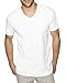 Next Level Men's Premium Sueded Short Sleeve V-Neck T-Shirt, M, WHITE
