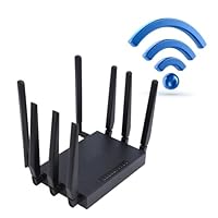 5G CPE 6 Router, Dual Band WiFi6 5G CPE Router mit SIM-Kartensteckplatz, 1000 Mbit/s Gigabit-Ethernet-Netzwerk mit 8 Antennen, für den Nahen Osten, Asien, Afrika (EU-Stecker)