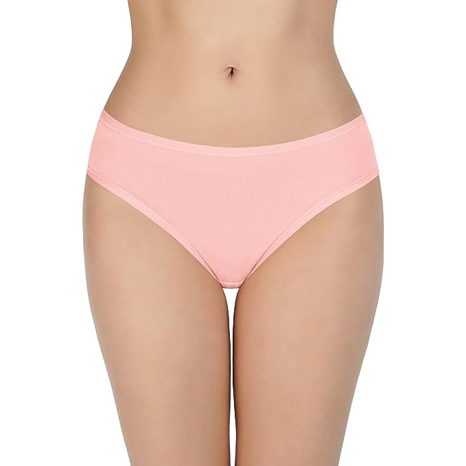 Image of LOURYN KOULYN Solid Low Rise Cotton Bikini Panty Pack(Pack of 3)