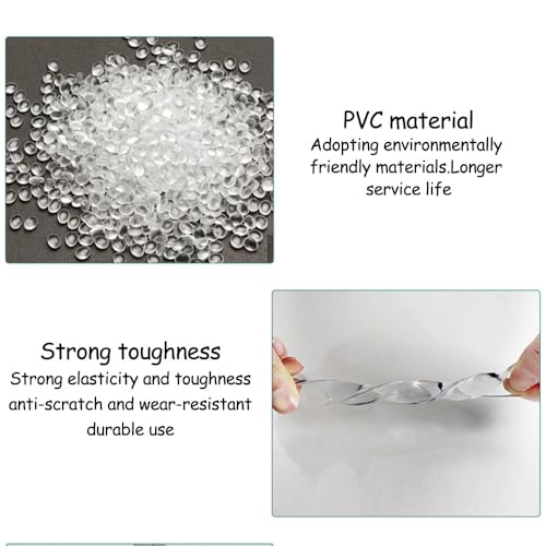 Bordure en PVC transparente en U pour protection des angles pointus de table - 5