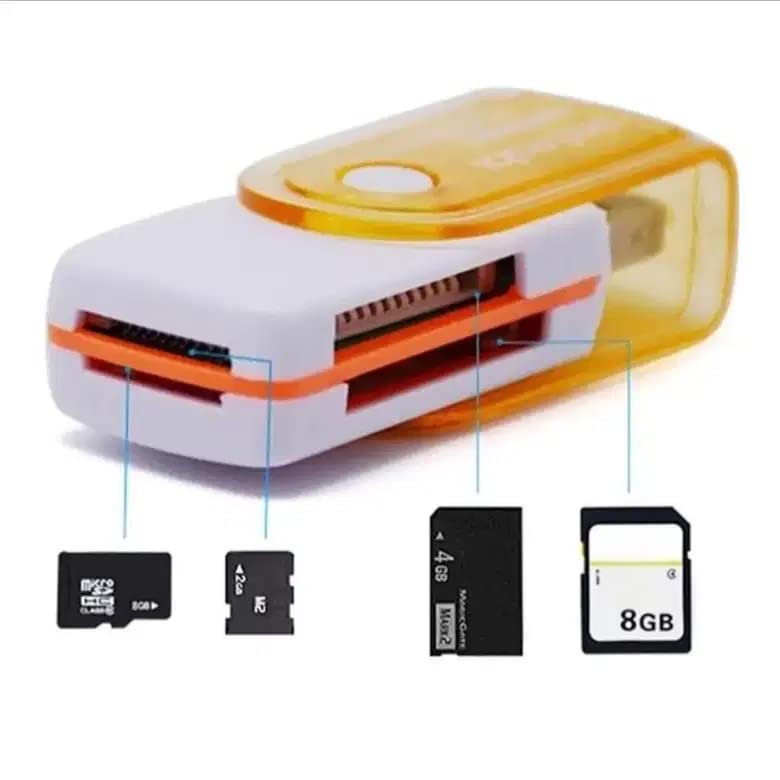Red Champion 4in1 All in One and Multi Card Reader Micro SD to USB Multi-Card Memory Card Adapter Reader Support 2.0 Card Reader Multi-Port for Micro,TF,MMC,MS,M2 (Pack of -1)-picture-25