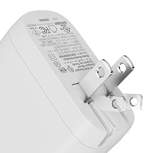 Amazon Basics 36W Two-Port Usb-C Wall Charger With Power Delivery Pd For Tablets & Phones (Iphone 14/13/12/11/X,Ipad,Samsung), White (Non-Pps), 2.34 In X 1.09 In X 2.21 In #TOP2