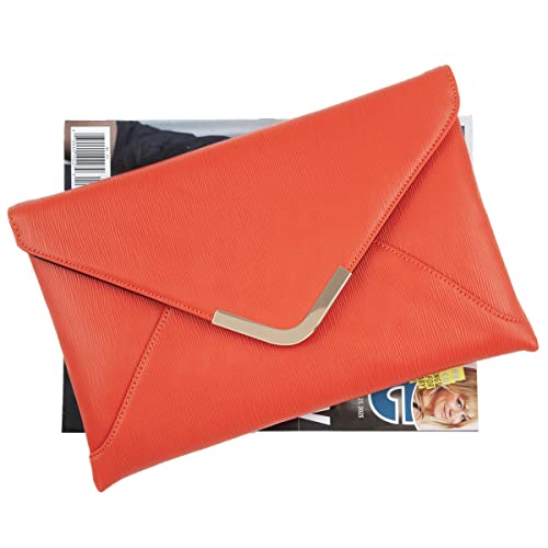 Image of JNB Faux Leather Envelope Clutch Purse