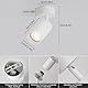 FORCOSO Wandleuchte Innen 2er Deckenstrahler Schwenkbar 350°, GU10 Strahler Wandlampe Deckenlampe Weiß Spotlight 1 Flammig, Blendfrei Deckenspots Wandstrahler für Wohnzimmer Schlafzimmer Küche