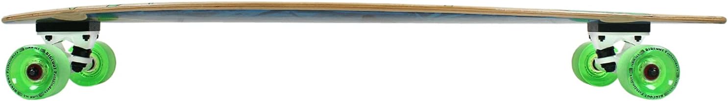 Paradise Longboard Pintail Complete Cruiser Skateboard, Panda, 9.75 x 41